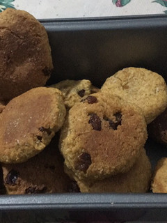 Una foto de Galletas de boniato y coco integrales