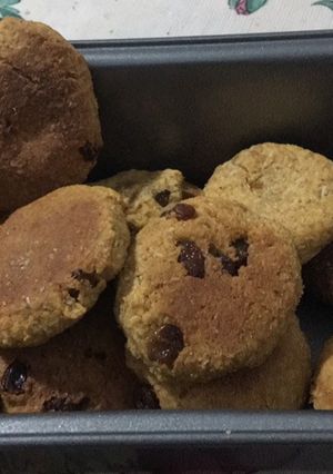 Una foto de Galletas de boniato y coco integrales