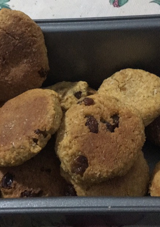 Una foto de Galletas de boniato y coco integrales