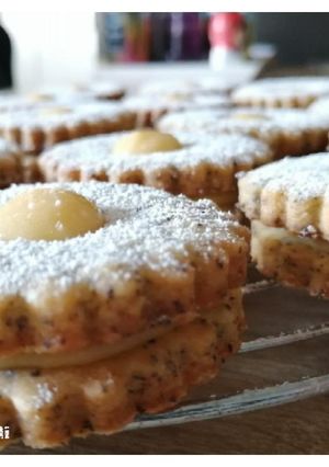 Citromos mákos linzer recept fotója
