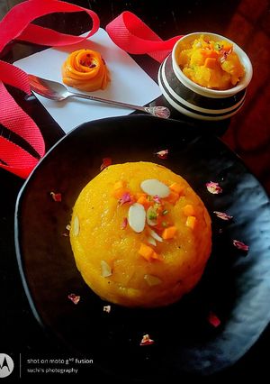 A picture of Mango Sheera/Kesari.