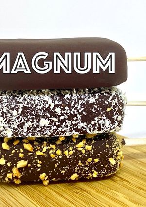 Una foto de Helado Magnum Casero 👈🏻🏡