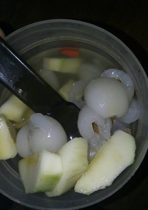 Foto resep Asinan praktis rambutan mangga muda