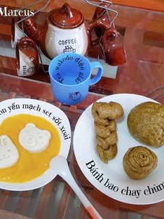 Hình của món #33 | Bánh bao chay chùm ngây & Đậu hủ non yến mạch sữa công thức.
