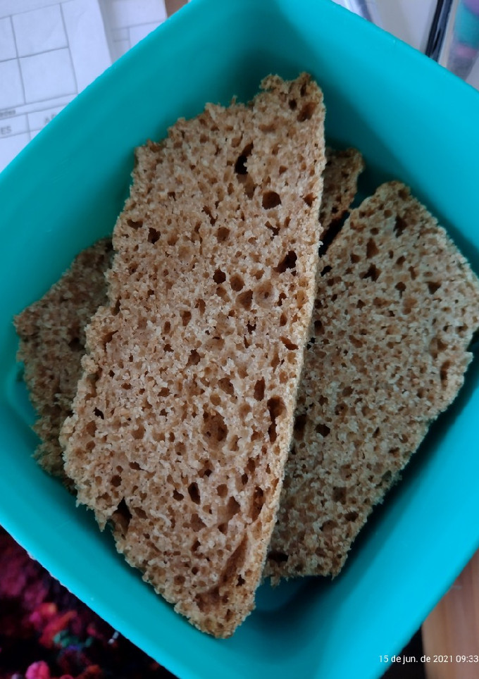 Una foto de Pan integral sin amasar! 🍞