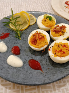 A picture of Deviled Eggs.