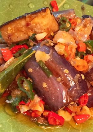 Foto resep Terong goreng pedas