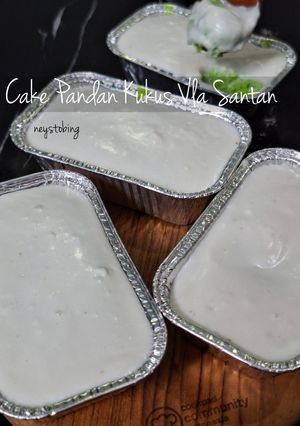 Foto resep 485. Cake Pandan Kukus Vla