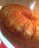 Torta esponjosa marmoleada