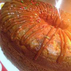 Una foto de Torta esponjosa marmoleada