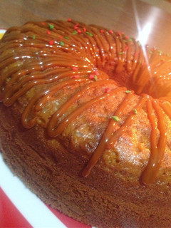 Una foto de Torta esponjosa marmoleada