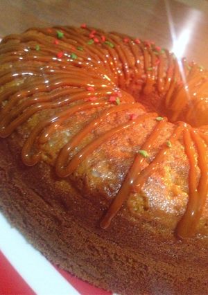 Una foto de Torta esponjosa marmoleada