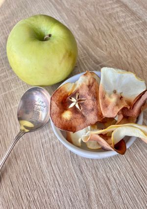 Une photo de Chips de pomme à l’air fryer