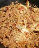 Arroz con "camagrocs" y pollo