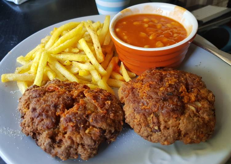 Delicious My Homemade Beef &amp; Pork Cheesey Burgers