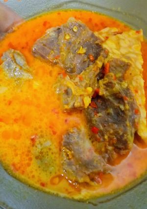 Foto resep Kare daging dan tempe pedas
