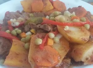 Una foto de Bifes a la portuguesa