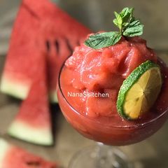 A picture of Watermelon Slush 🍉😋.