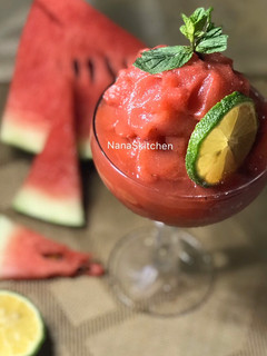 A picture of Watermelon Slush 🍉😋.