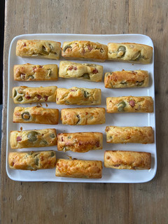 Une photo de Mini cake aux olives et jambon