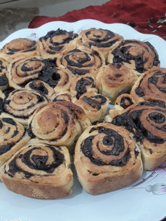 عکسی از دستور نان رول دارچینی(سینامون)