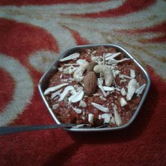A picture of Gajar ka halwa.