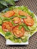 Salad rau sống sốt mè rang thịt băm