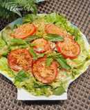 Salad rau sống sốt mè rang thịt băm