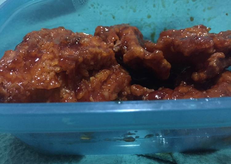 Bagaimana Membuat Oil free yangnyeom tongdak ala anak kos yang Menggugah Selera