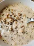 Noodle Soup with Green Lentils