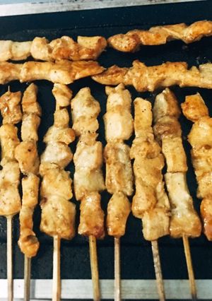 Foto resep Sate Ayam bakar batu (bumbu kecap)