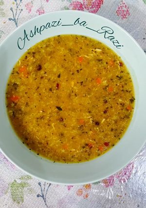 عکسی از دستور سوپ زرشک