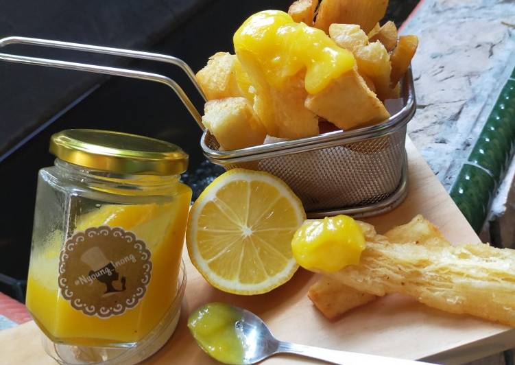 Bagaimana Menyiapkan Crispy Cassava with Lemon Curd, Bikin Ngiler