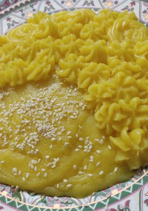 عکسی از دستور حلوای شیر 😋🤍