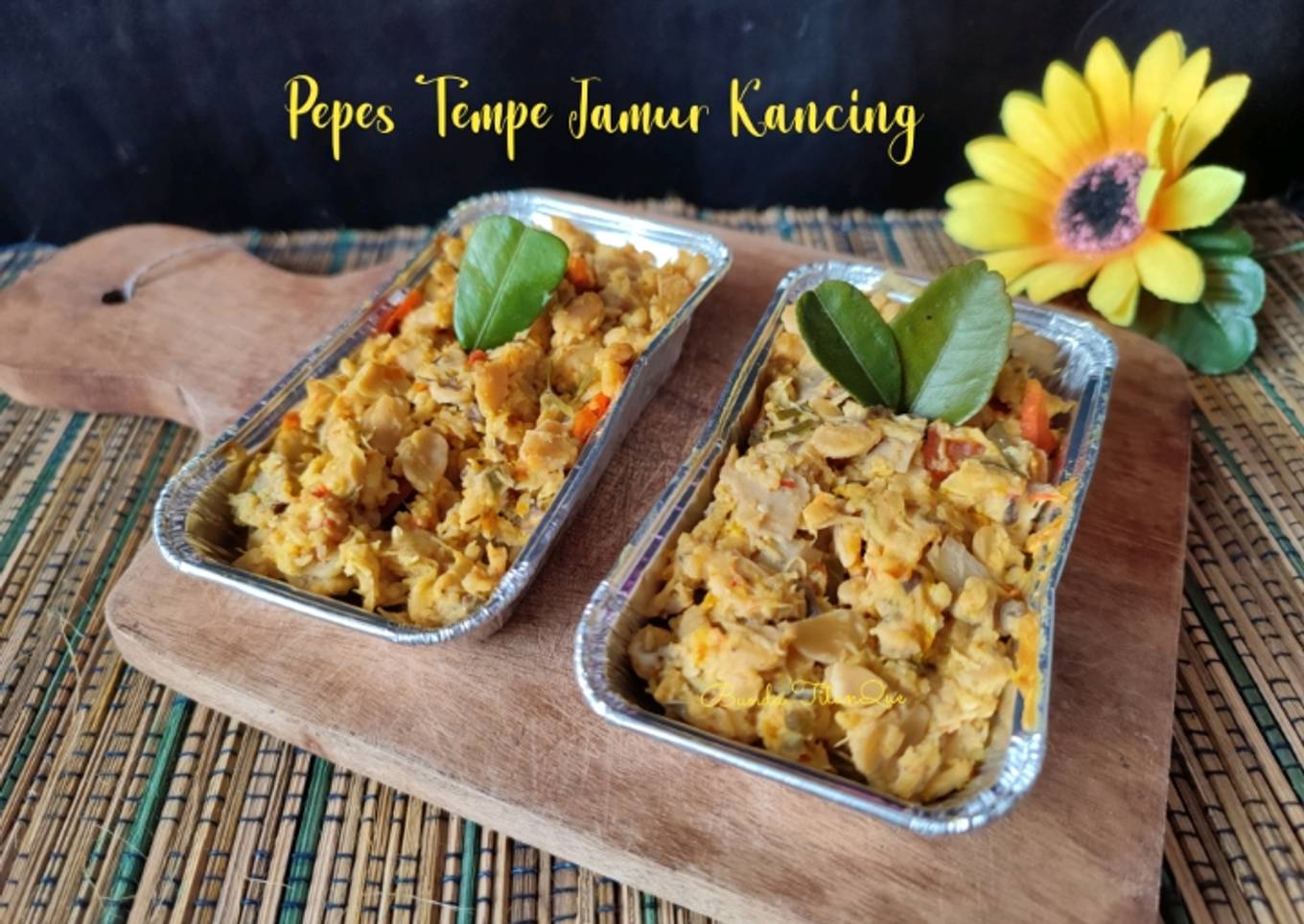 Pepes Tempe Jamur Kancing