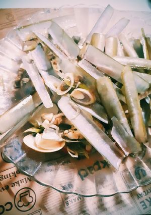 Hình của món Ốc móng tay xào sả ớt (dễ và nhanh lắm).