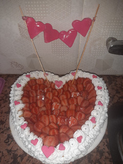 Una foto de Tarta de frutillas