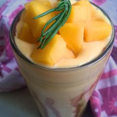 Rum&Raisin Chocolate Mango Lassi A picture of Rum&Raisin Chocolate Mango Lassi.
