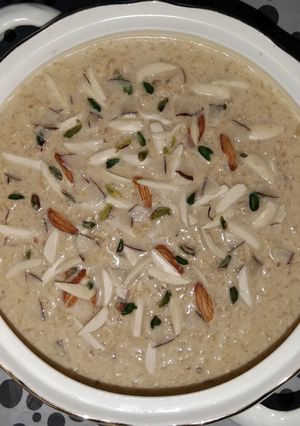 A picture of Sweet potato Kheer.