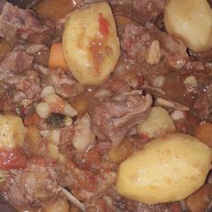 A picture of Lamb pepper soup nd Irish with carrot.