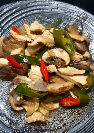Foto resep Tumis ayam jamur kancing