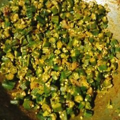 Masala bhindi A picture of Masala bhindi.