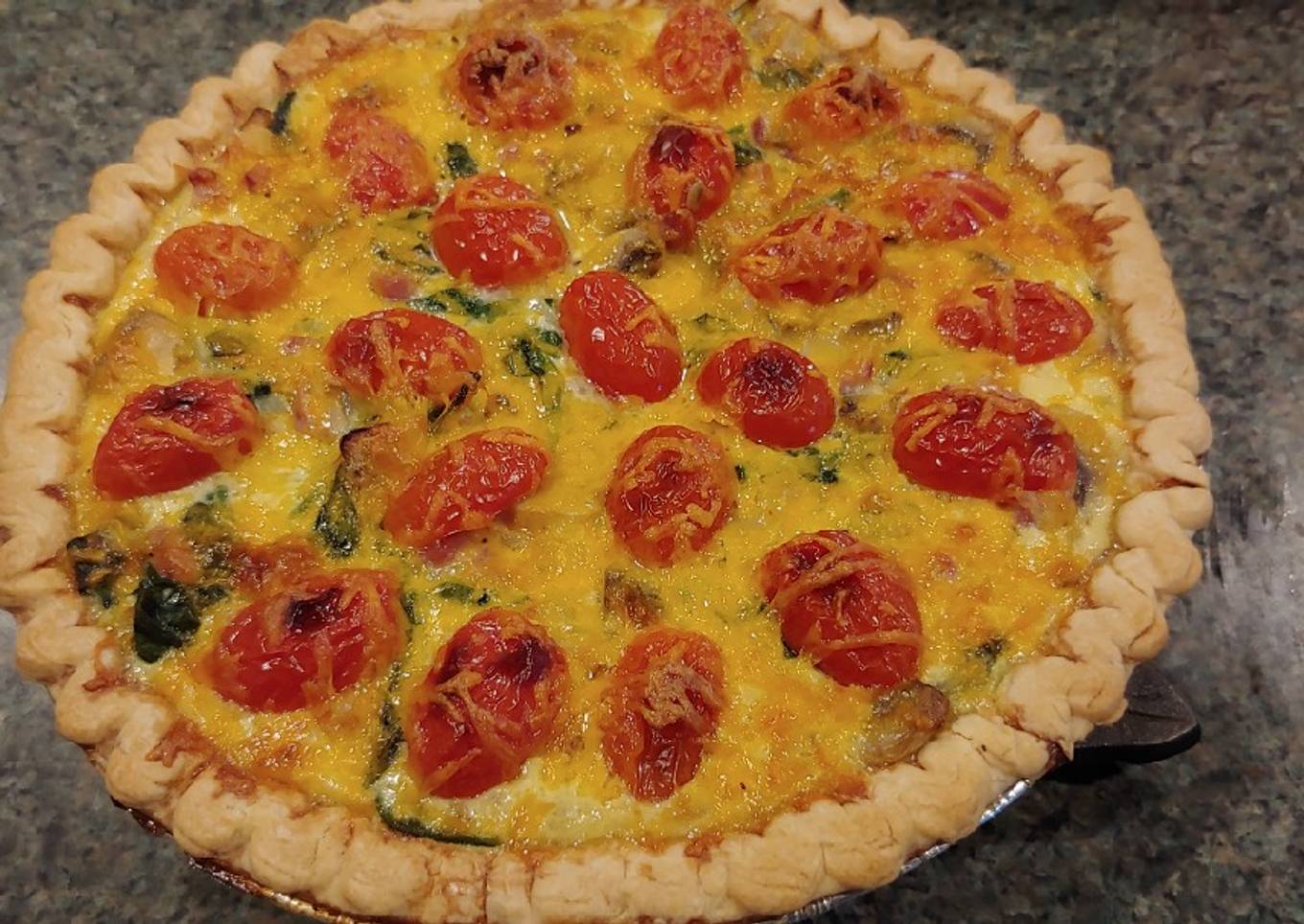 Spinach Mushroom Quiche