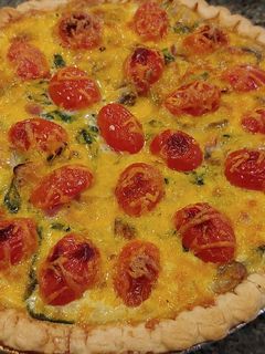 Foto resep Spinach Mushroom Quiche