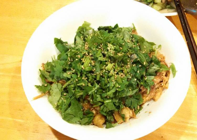 Recipe of Appetizing Shredded Capon salad 凉拌手撕鸡#凉菜#