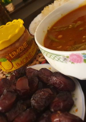 عکسی از دستور خورشت بامیه با گوشت