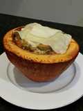 Brad's Hubbard squash-kin with harvest stuffing