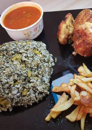 عکسی از دستور ☆☆ باقالی پلو با مرغ سرخ کرده ☆☆