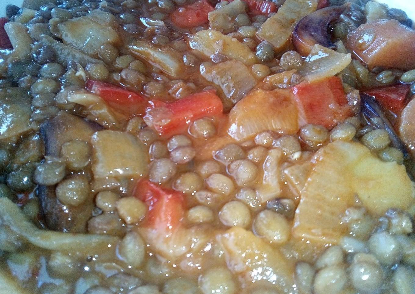 Lentejas con verdura