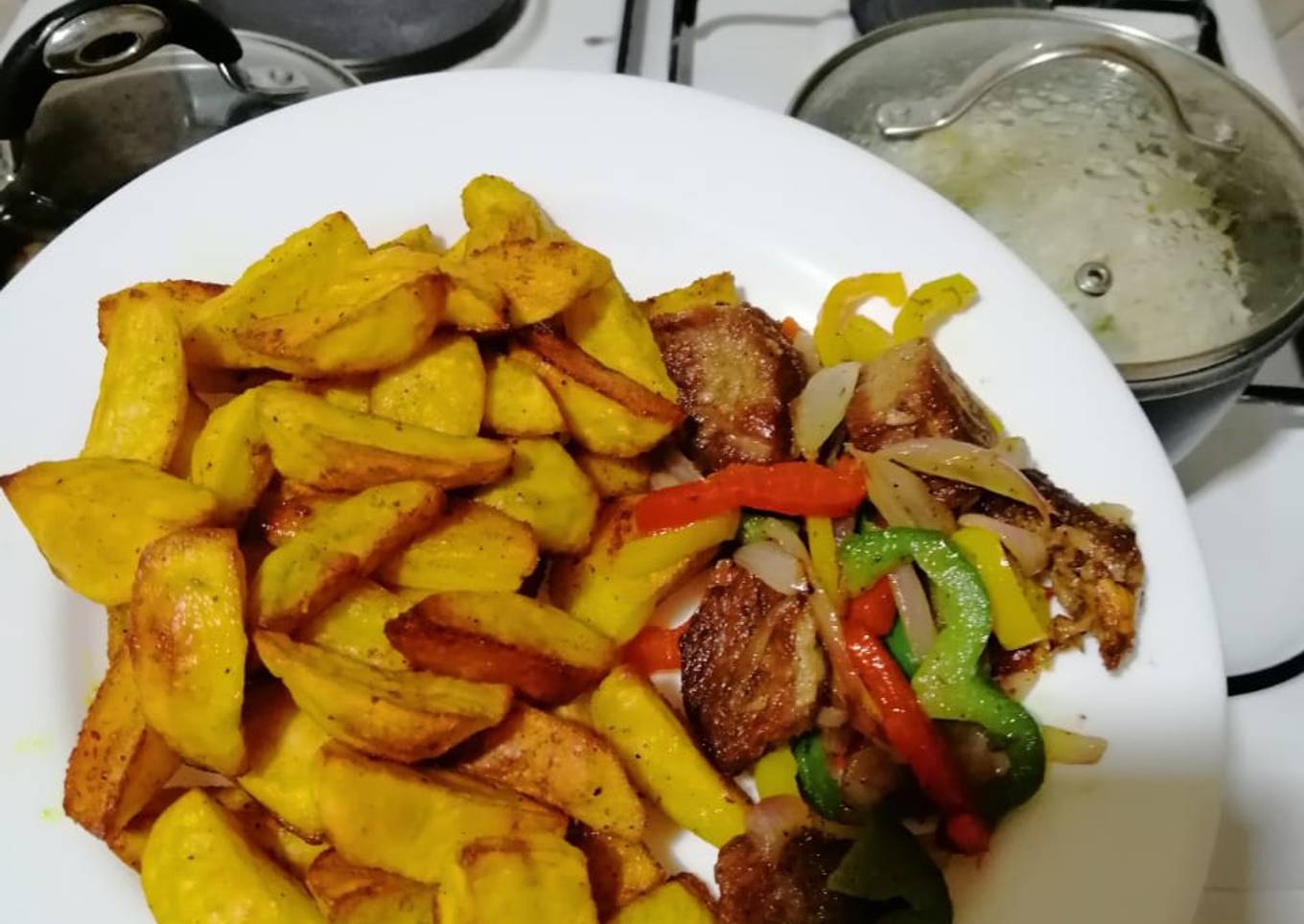 Roast potatoes